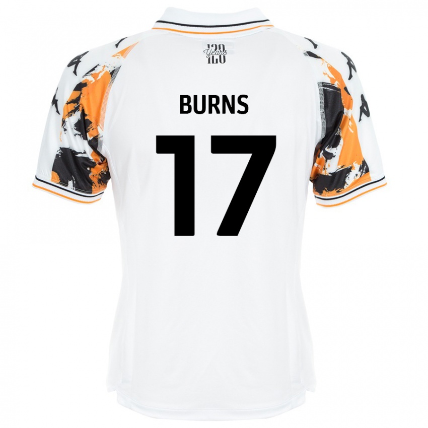 Kinder Finley Burns #17 Weiß Auswärtstrikot Trikot 2024/25 T-Shirt Schweiz