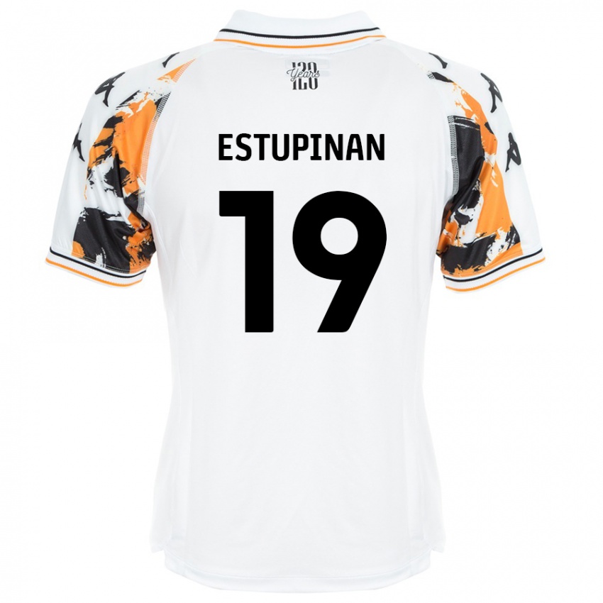 Kinder Óscar Estupiñán #19 Weiß Auswärtstrikot Trikot 2024/25 T-Shirt Schweiz