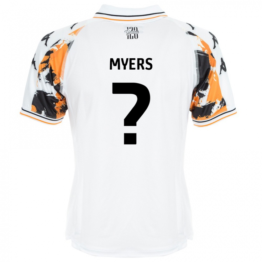 Kinder Zane Myers #0 Weiß Auswärtstrikot Trikot 2024/25 T-Shirt Schweiz