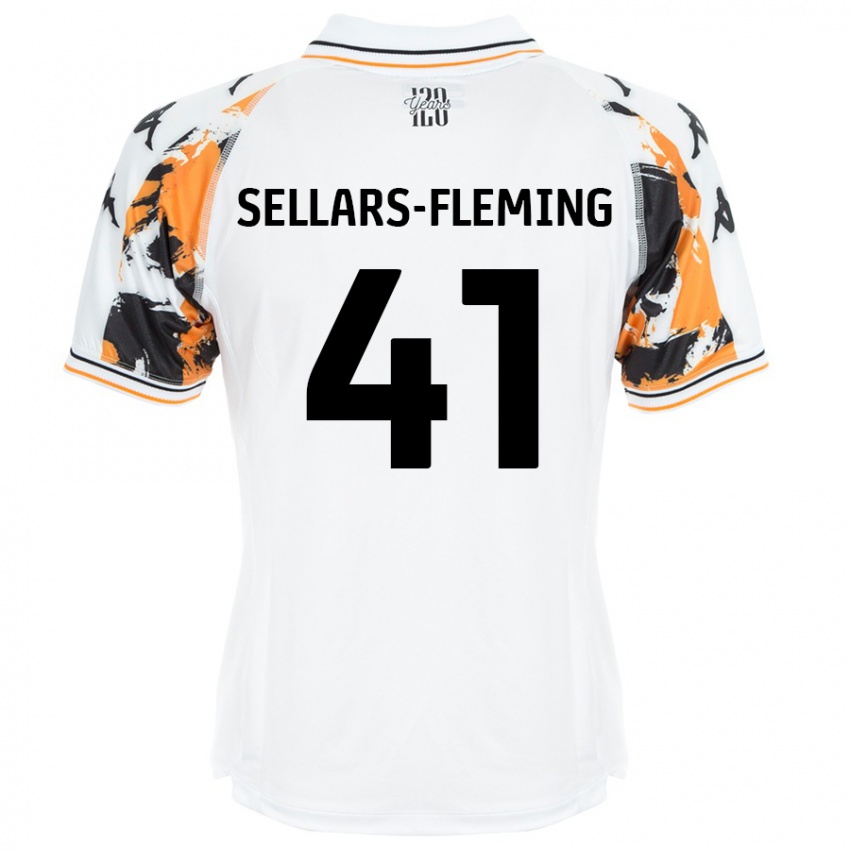 Kinder Tyrell Sellars-Fleming #41 Weiß Auswärtstrikot Trikot 2024/25 T-Shirt Schweiz