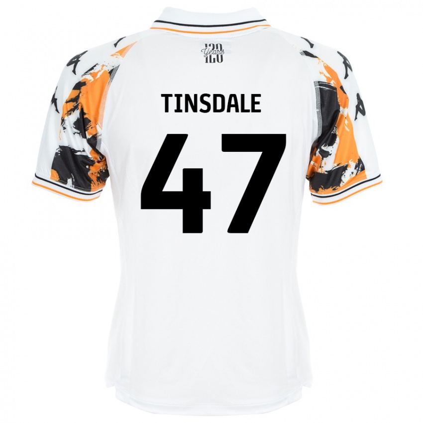 Kinder Nathan Tinsdale #47 Weiß Auswärtstrikot Trikot 2024/25 T-Shirt Schweiz