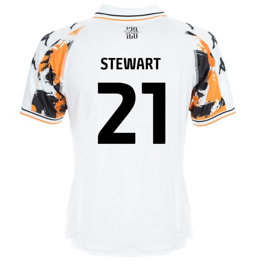 Kinder Alice Stewart #21 Weiß Auswärtstrikot Trikot 2024/25 T-Shirt Schweiz