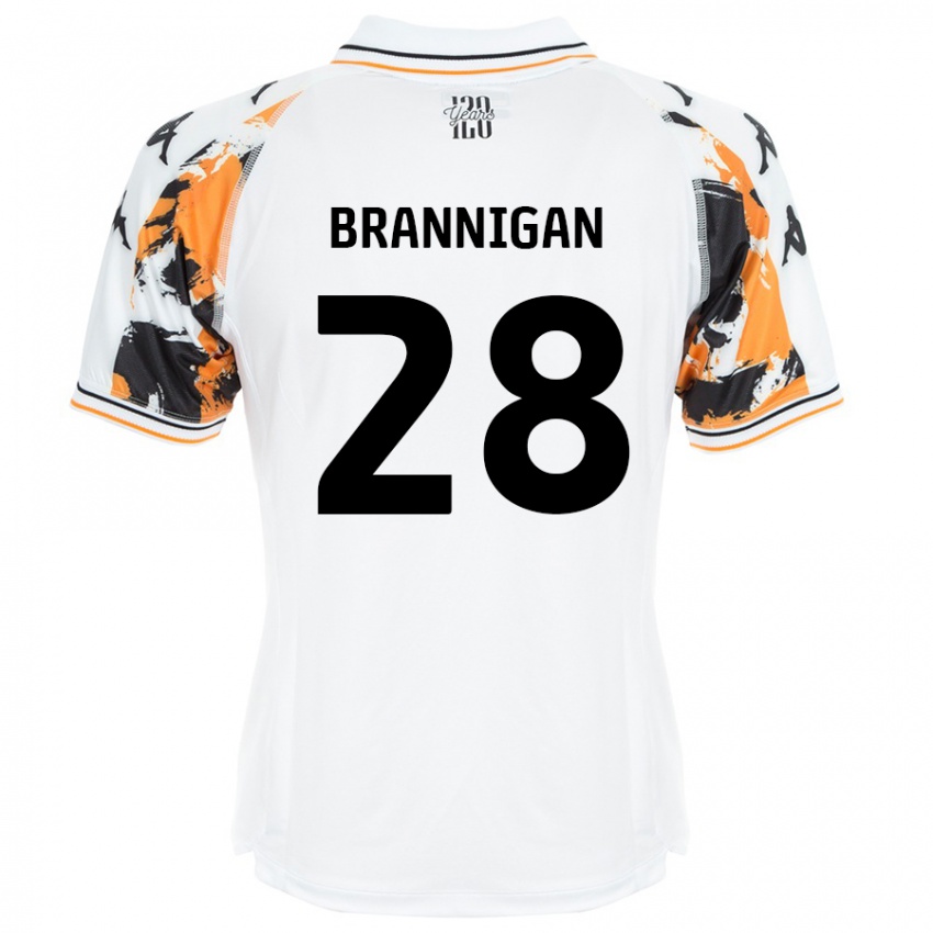 Kinder Aoife Brannigan #28 Weiß Auswärtstrikot Trikot 2024/25 T-Shirt Schweiz