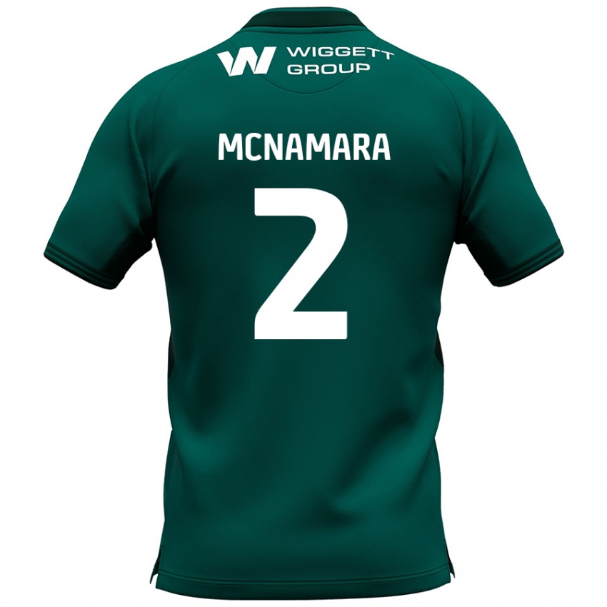 Kinder Danny Mcnamara #2 Grün Auswärtstrikot Trikot 2024/25 T-Shirt Schweiz