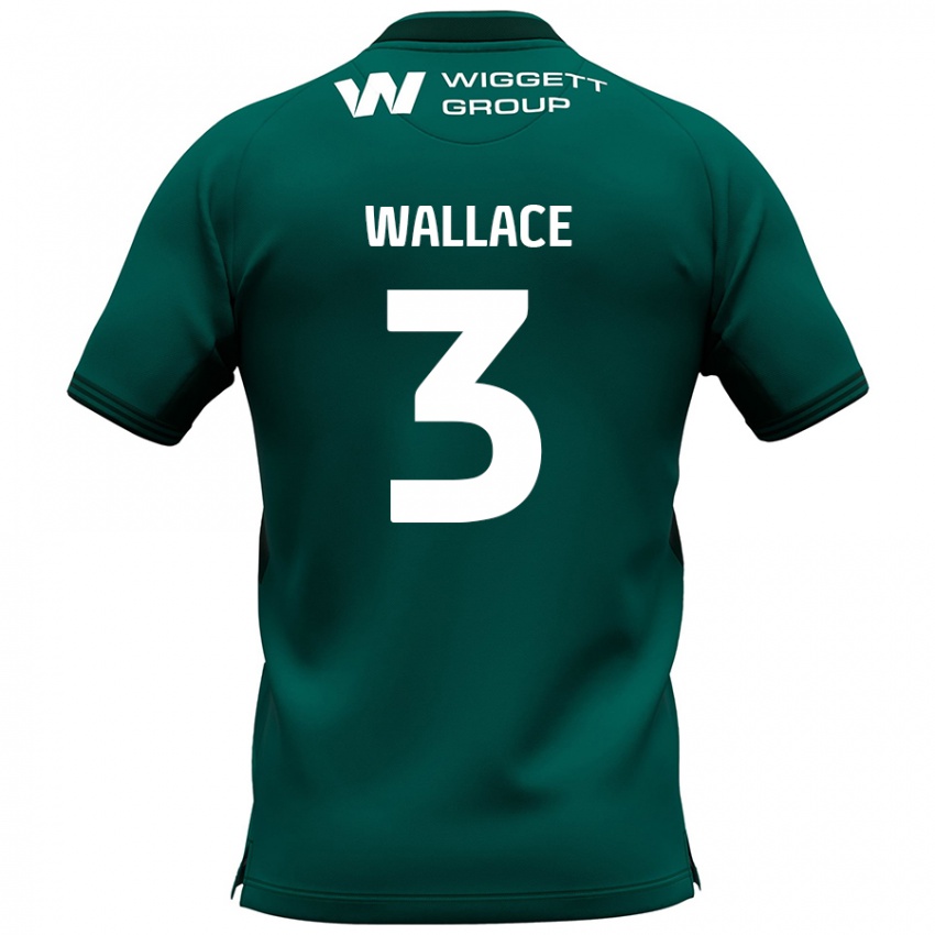 Kinder Murray Wallace #3 Grün Auswärtstrikot Trikot 2024/25 T-Shirt Schweiz