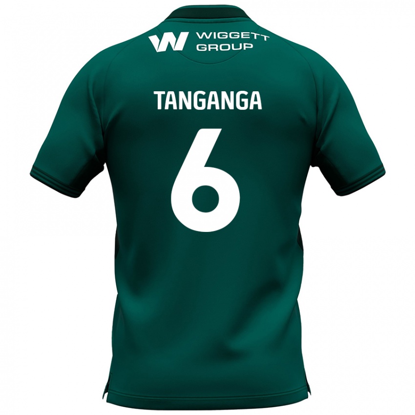 Kinder Japhet Tanganga #6 Grün Auswärtstrikot Trikot 2024/25 T-Shirt Schweiz