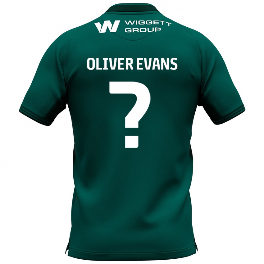 Kinder Oliver Evans #0 Grün Auswärtstrikot Trikot 2024/25 T-Shirt Schweiz