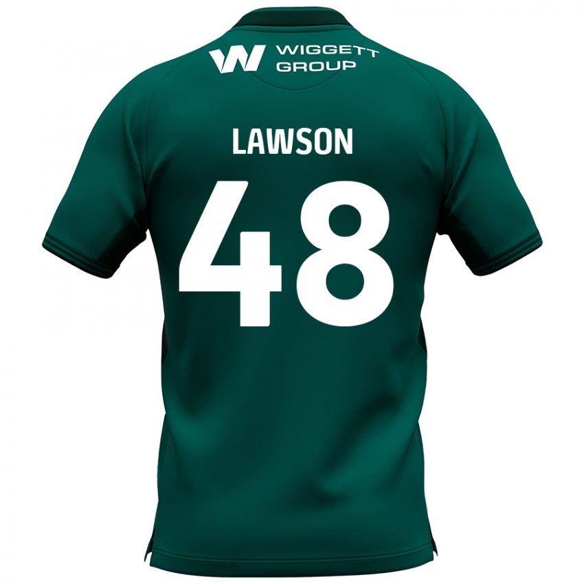 Kinder Sha'mar Lawson #48 Grün Auswärtstrikot Trikot 2024/25 T-Shirt Schweiz