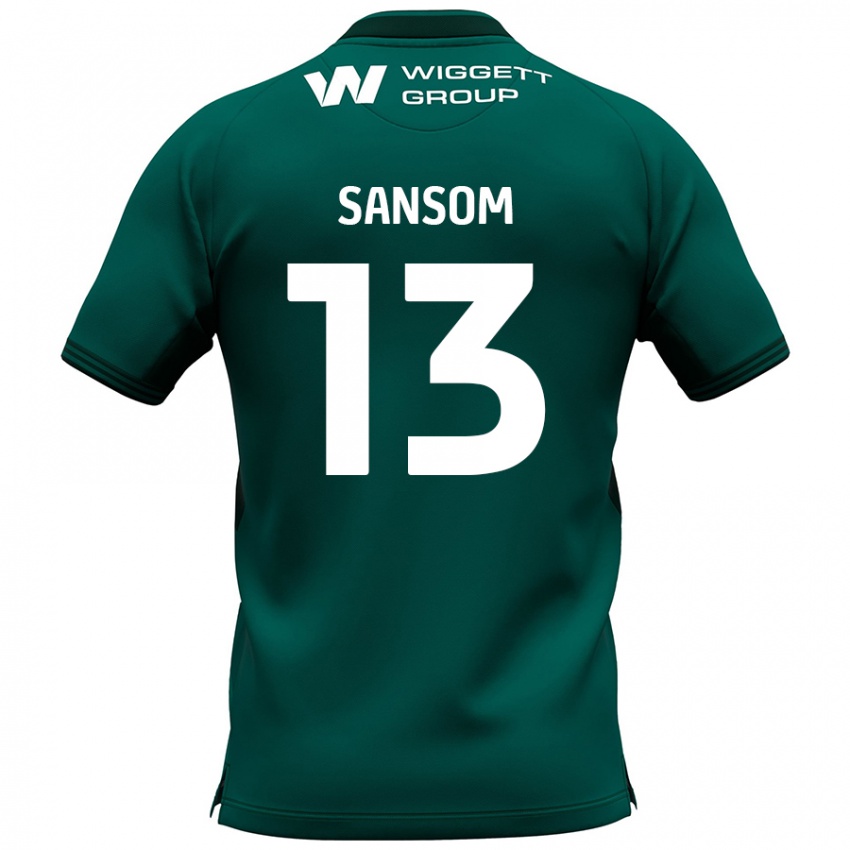 Kinder Chloe Sansom #13 Grün Auswärtstrikot Trikot 2024/25 T-Shirt Schweiz