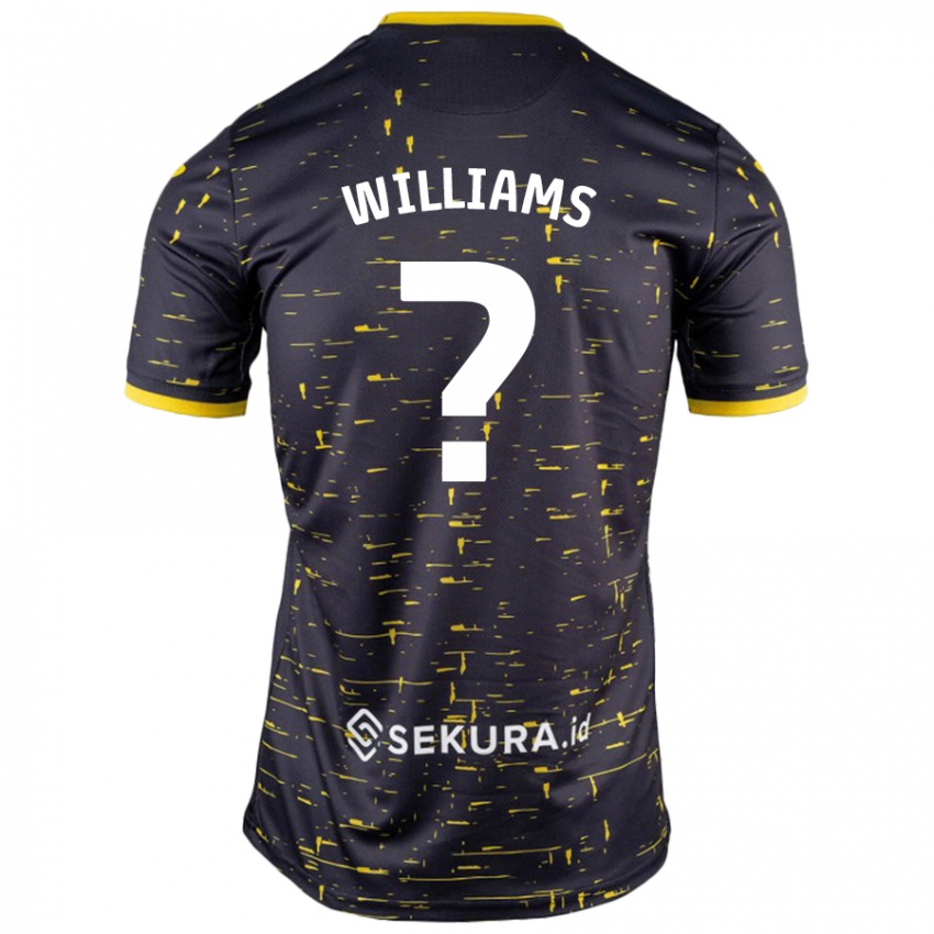 Kinder Tyler Williams #0 Schwarz Gelb Auswärtstrikot Trikot 2024/25 T-Shirt Schweiz