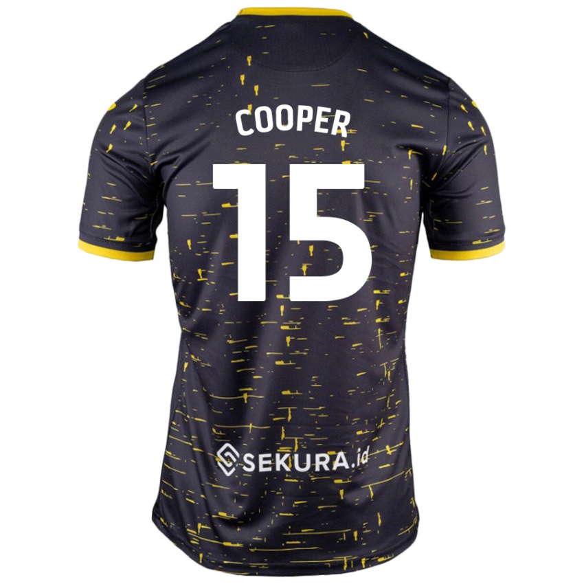 Kinder Naomi Cooper #15 Schwarz Gelb Auswärtstrikot Trikot 2024/25 T-Shirt Schweiz