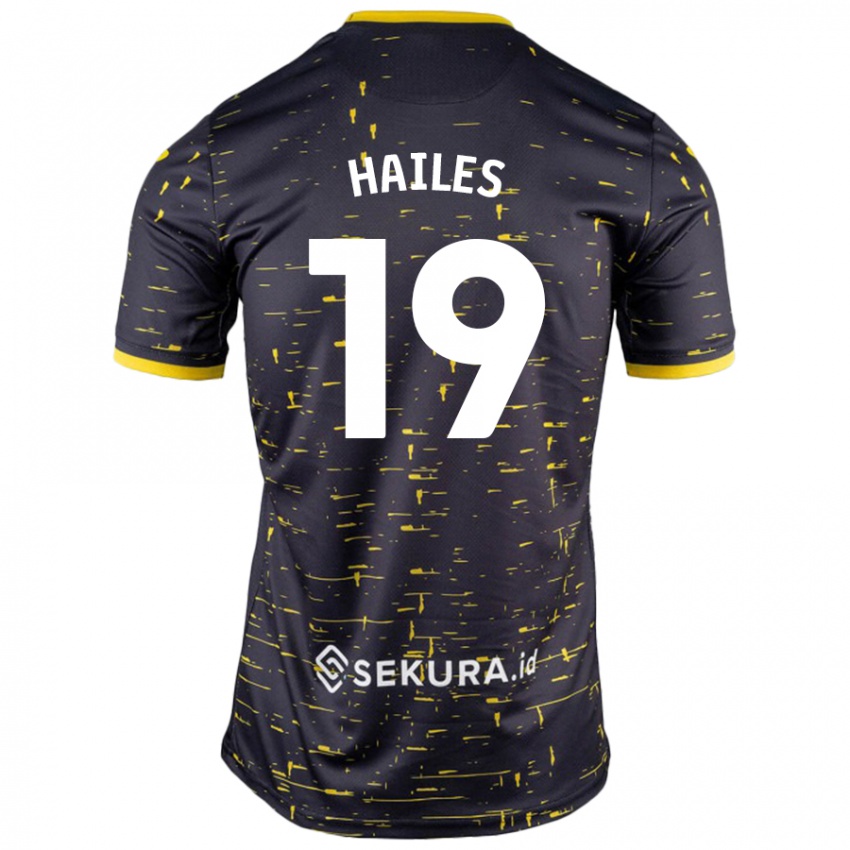 Kinder Lauren Hailes #19 Schwarz Gelb Auswärtstrikot Trikot 2024/25 T-Shirt Schweiz