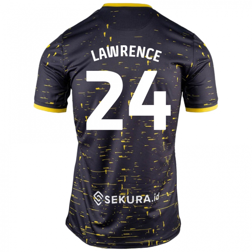 Kinder Rachel Lawrence #24 Schwarz Gelb Auswärtstrikot Trikot 2024/25 T-Shirt Schweiz