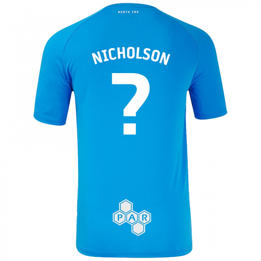 Enfant Maillot Joseph Nicholson #0 Bleu Ciel Tenues Extérieur 2024/25 T-Shirt Suisse