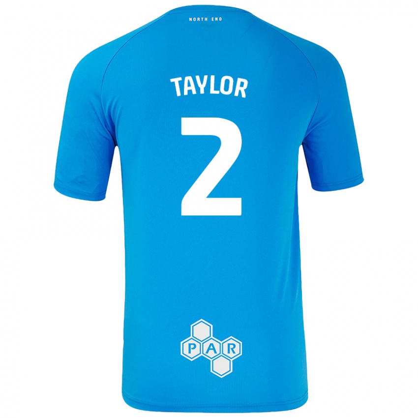 Enfant Maillot Alex Taylor #2 Bleu Ciel Tenues Extérieur 2024/25 T-Shirt Suisse