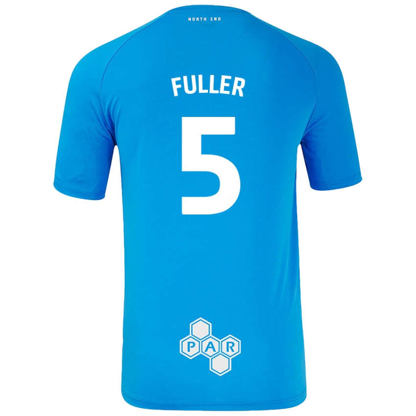 Enfant Maillot Olivia Fuller #5 Bleu Ciel Tenues Extérieur 2024/25 T-Shirt Suisse