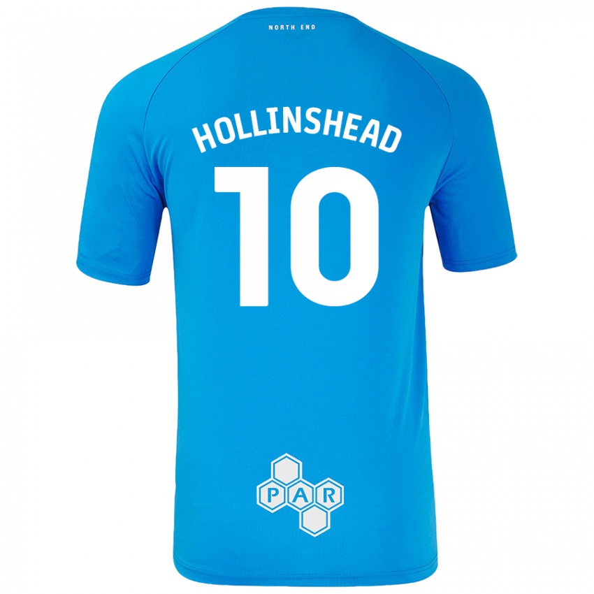 Enfant Maillot Emily Hollinshead #10 Bleu Ciel Tenues Extérieur 2024/25 T-Shirt Suisse