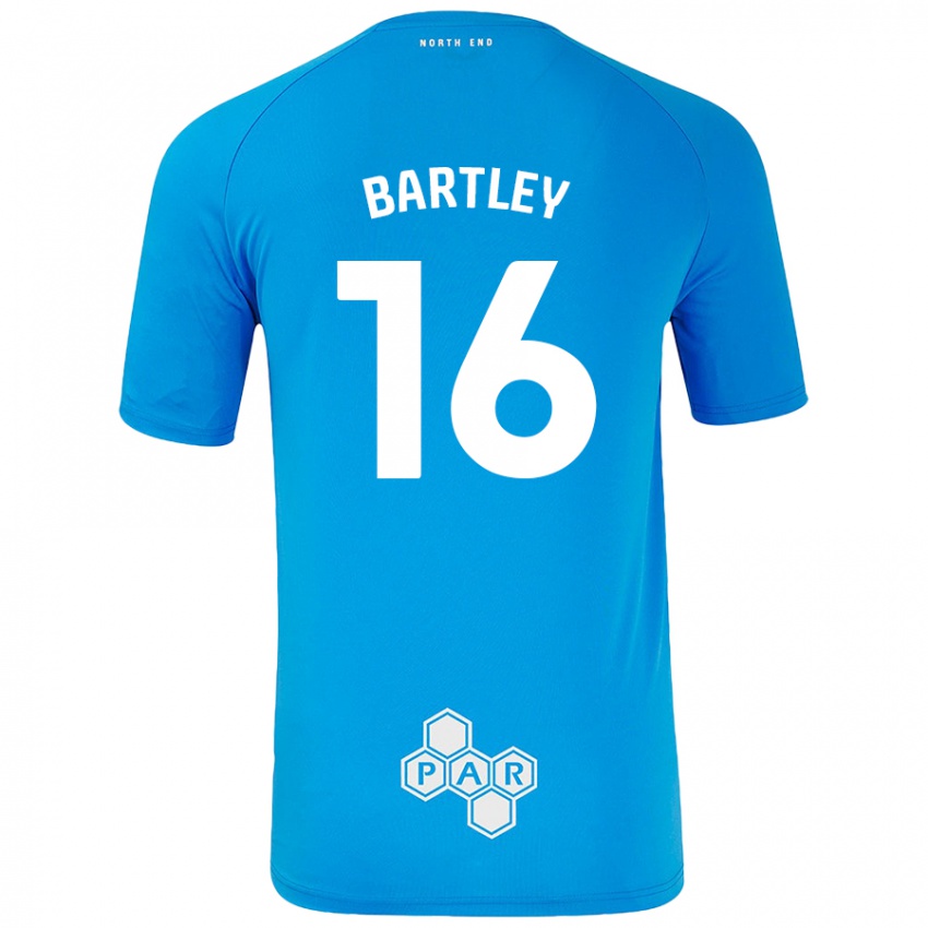 Enfant Maillot Melanie Bartley #16 Bleu Ciel Tenues Extérieur 2024/25 T-Shirt Suisse