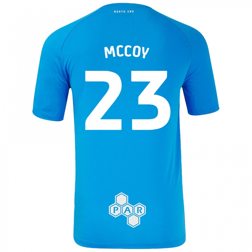 Enfant Maillot Faye Mccoy #23 Bleu Ciel Tenues Extérieur 2024/25 T-Shirt Suisse