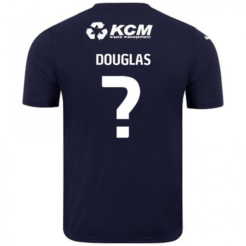 Kinder Hamish Douglas #0 Marineblau Auswärtstrikot Trikot 2024/25 T-Shirt Schweiz