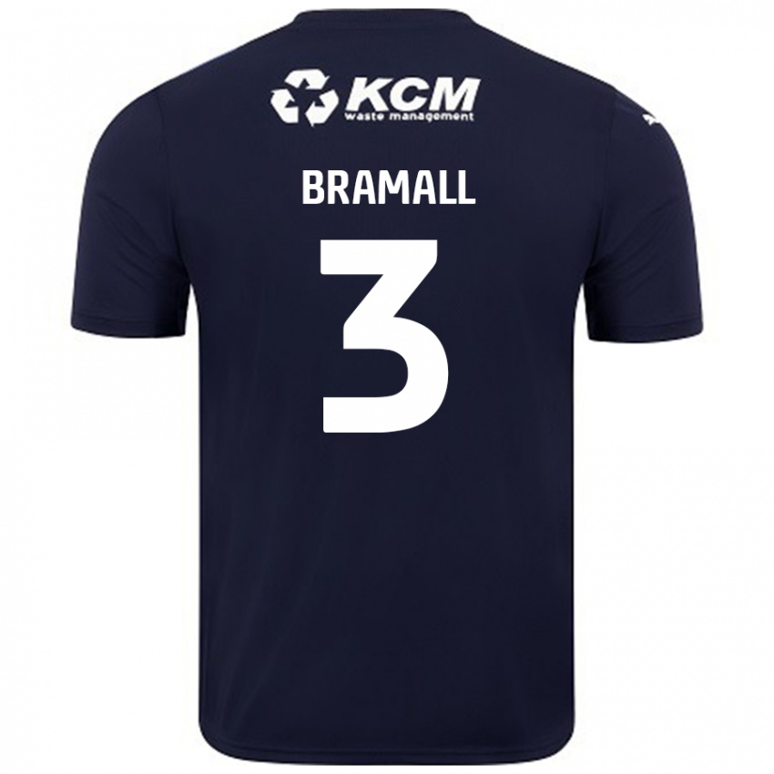 Kinder Cohen Bramall #3 Marineblau Auswärtstrikot Trikot 2024/25 T-Shirt Schweiz