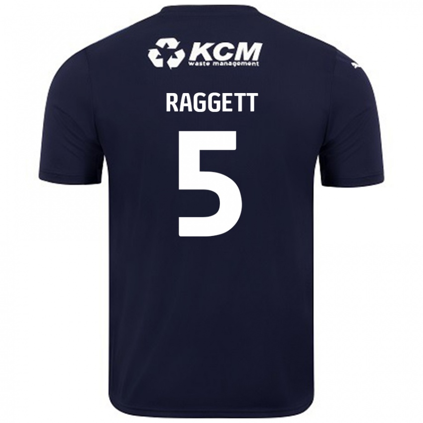 Kinder Sean Raggett #5 Marineblau Auswärtstrikot Trikot 2024/25 T-Shirt Schweiz