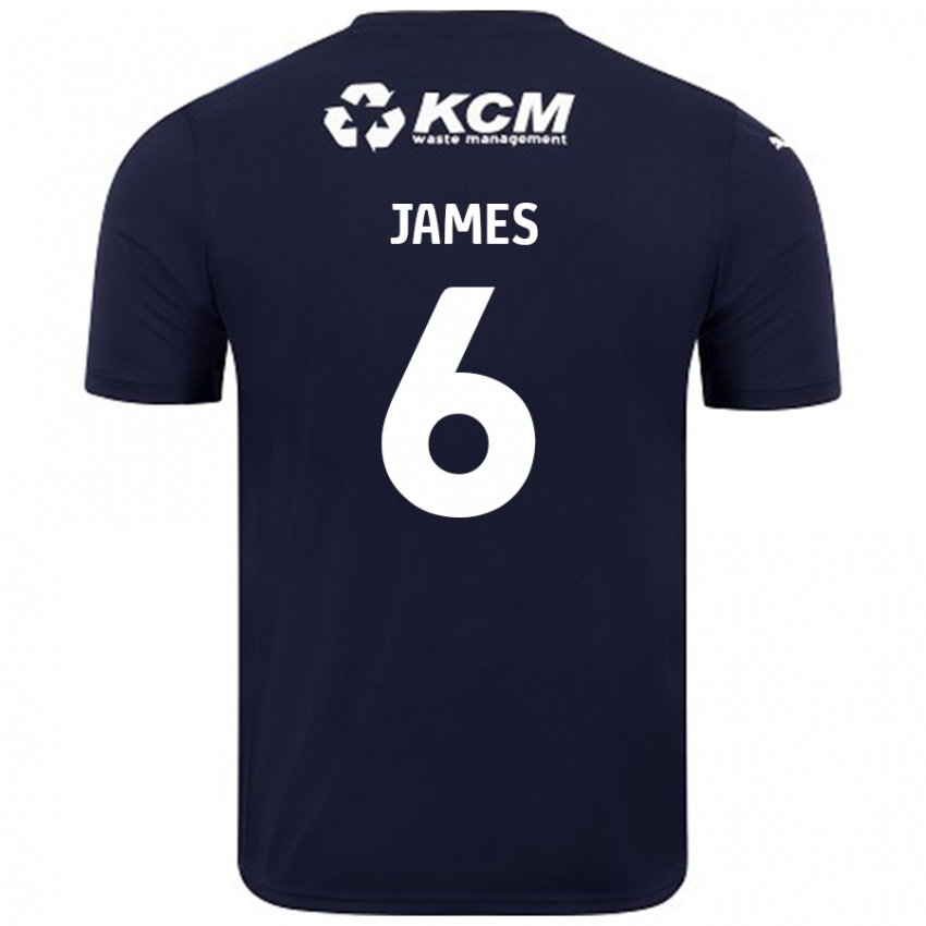 Kinder Reece James #6 Marineblau Auswärtstrikot Trikot 2024/25 T-Shirt Schweiz