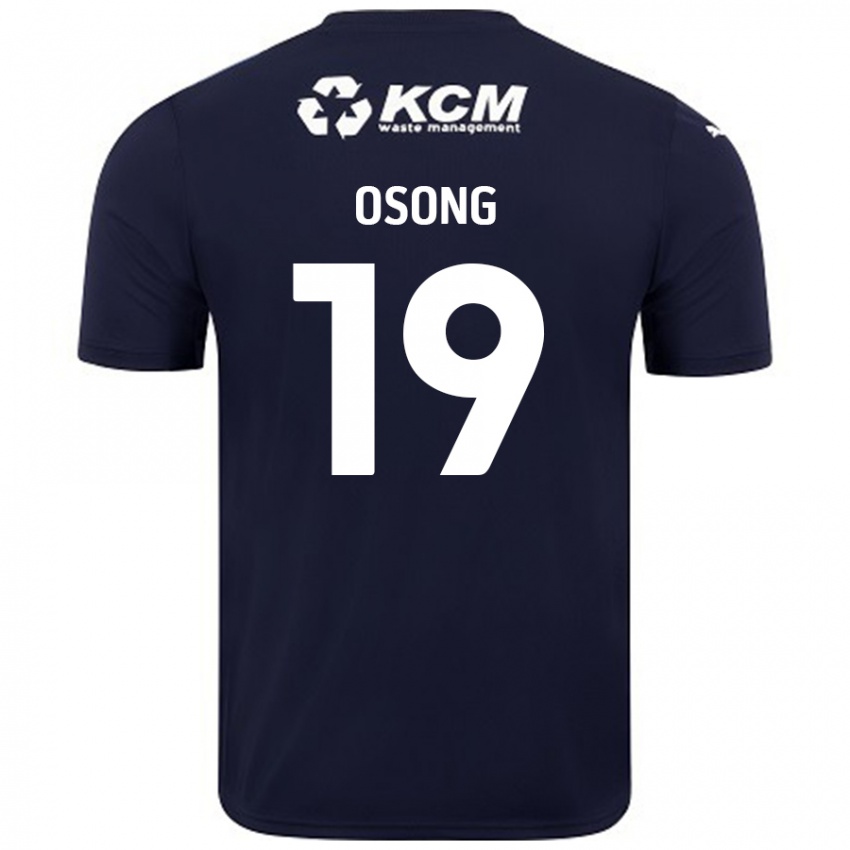 Kinder Detlef Esapa Osong #19 Marineblau Auswärtstrikot Trikot 2024/25 T-Shirt Schweiz