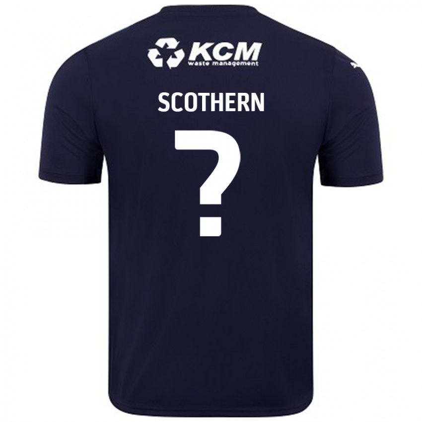 Kinder Ben Scothern #0 Marineblau Auswärtstrikot Trikot 2024/25 T-Shirt Schweiz