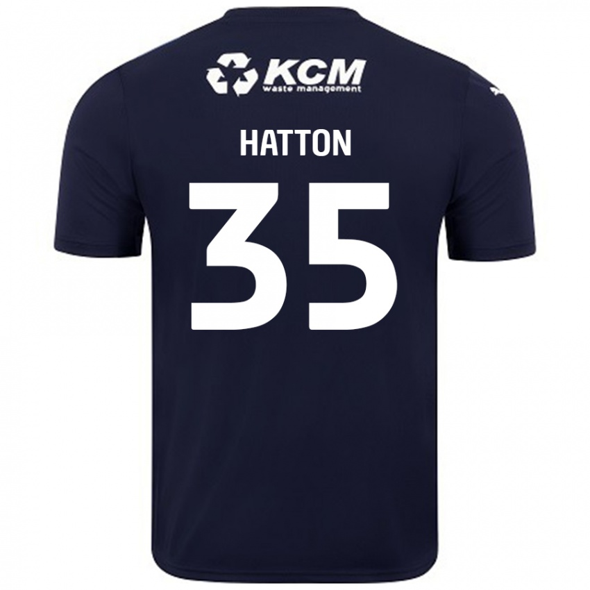 Kinder Ben Hatton #35 Marineblau Auswärtstrikot Trikot 2024/25 T-Shirt Schweiz