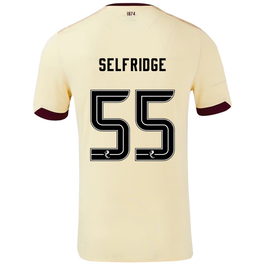 Kinder Louis Selfridge #55 Creme Burgunderrot Auswärtstrikot Trikot 2024/25 T-Shirt Schweiz