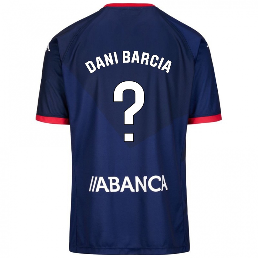 Enfant Maillot Dani Barcia #5 Bleu Marine Tenues Extérieur 2024/25 T-Shirt Suisse