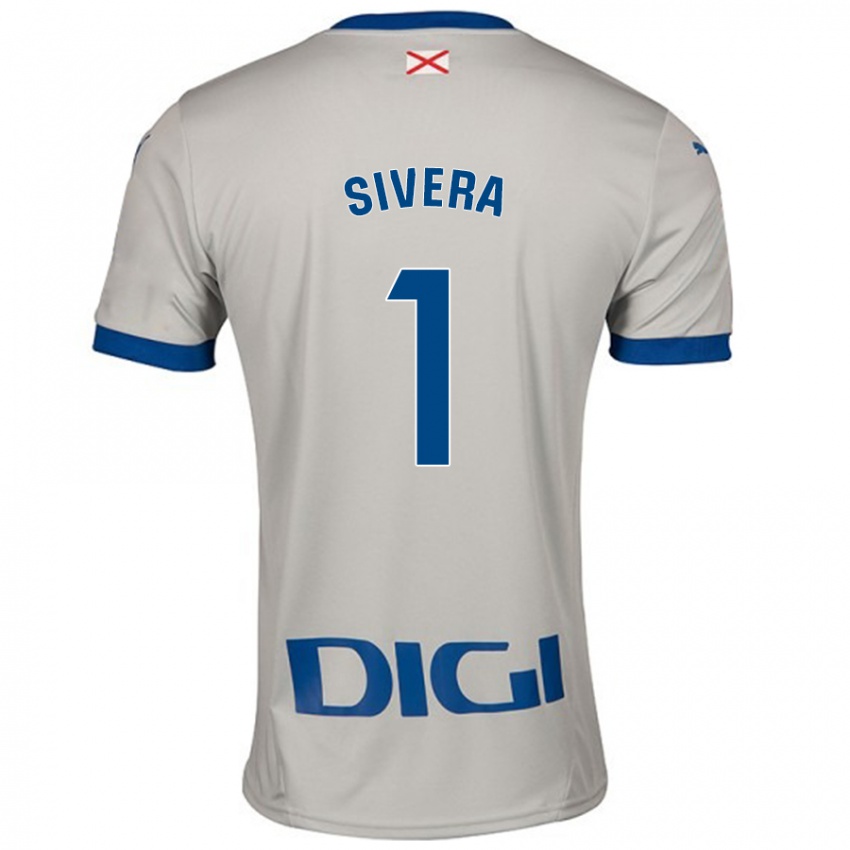 Enfant Maillot Antonio Sivera #1 Gris Clair Tenues Extérieur 2024/25 T-Shirt Suisse