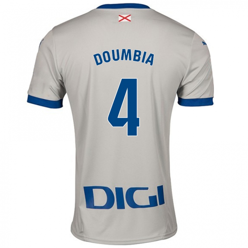 Enfant Maillot Daouda Doumbia #4 Gris Clair Tenues Extérieur 2024/25 T-Shirt Suisse