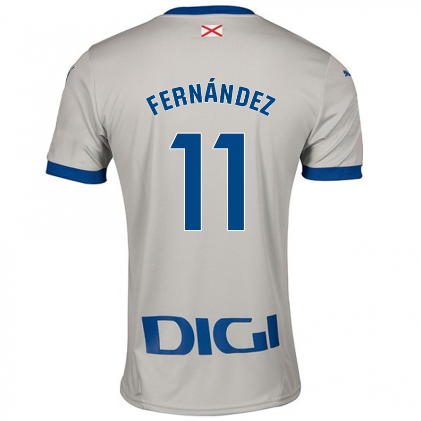 Enfant Maillot Imanol Fernández #11 Gris Clair Tenues Extérieur 2024/25 T-Shirt Suisse