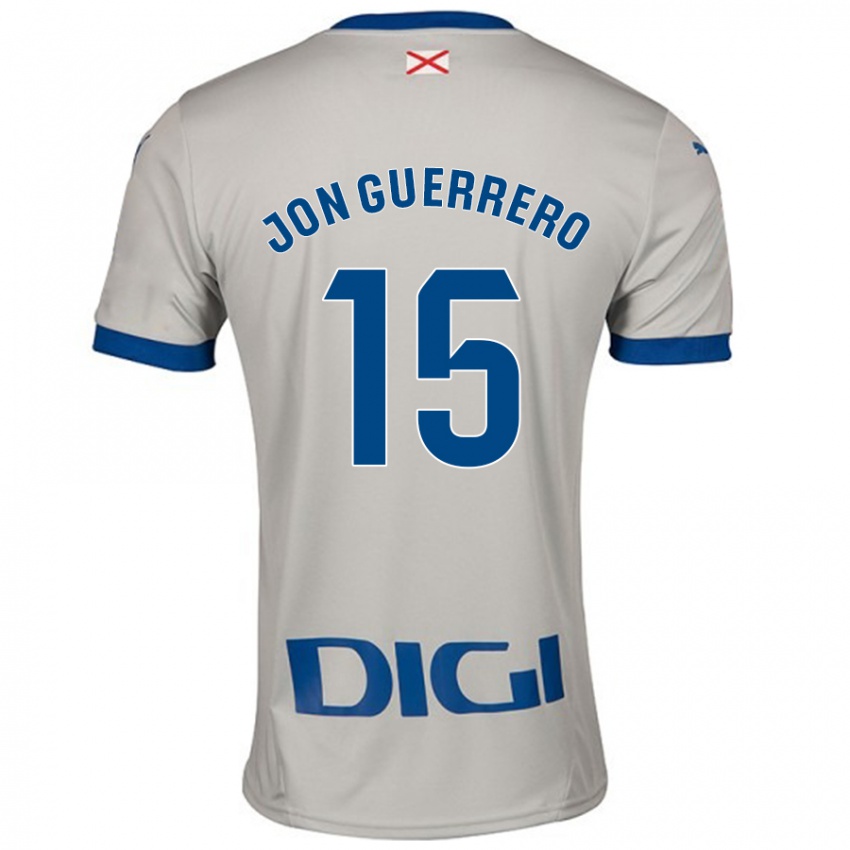 Enfant Maillot Julen Jon Guerrero #15 Gris Clair Tenues Extérieur 2024/25 T-Shirt Suisse