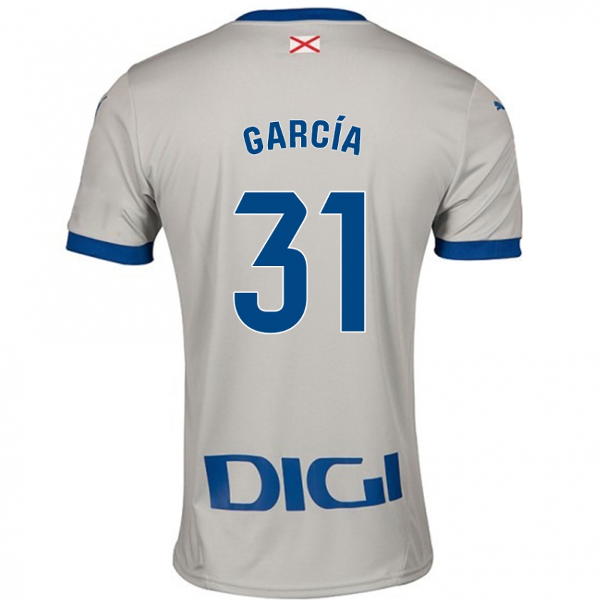 Kinder Gaizka García #31 Hellgrau Auswärtstrikot Trikot 2024/25 T-Shirt Schweiz