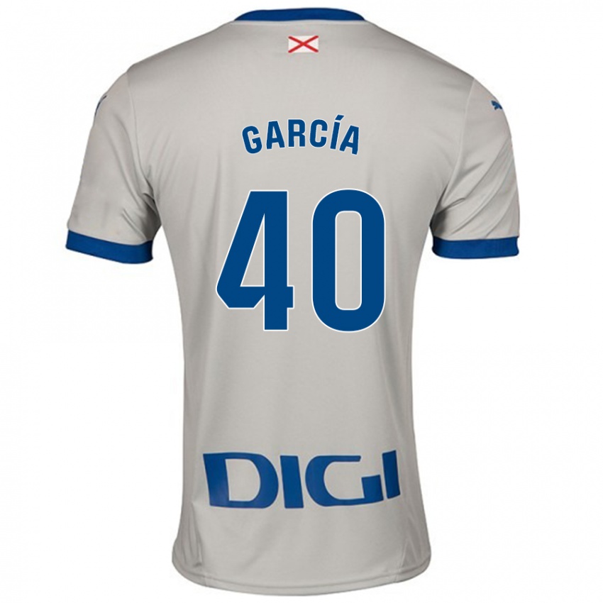 Kinder Álvaro García #40 Hellgrau Auswärtstrikot Trikot 2024/25 T-Shirt Schweiz