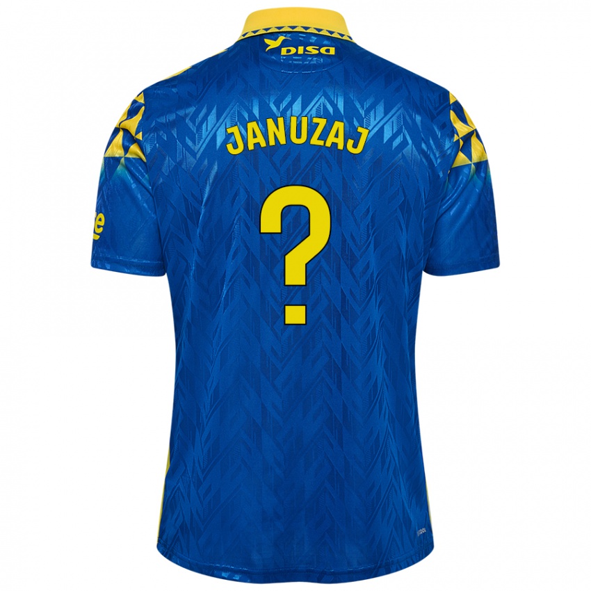 Kinder Adnan Januzaj #0 Blau Gelb Auswärtstrikot Trikot 2024/25 T-Shirt Schweiz