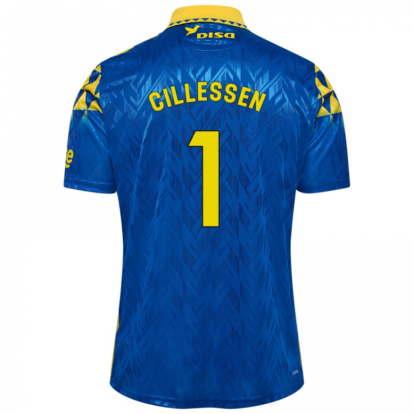 Kinder Jasper Cillessen #1 Blau Gelb Auswärtstrikot Trikot 2024/25 T-Shirt Schweiz