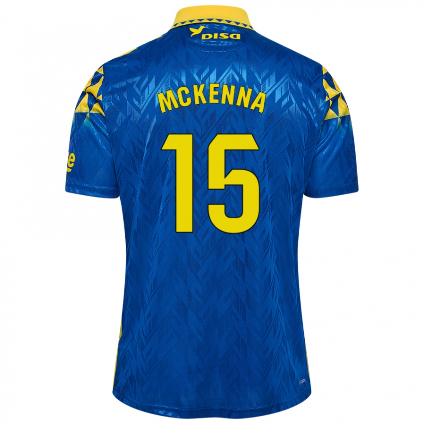 Kinder Scott Mckenna #15 Blau Gelb Auswärtstrikot Trikot 2024/25 T-Shirt Schweiz