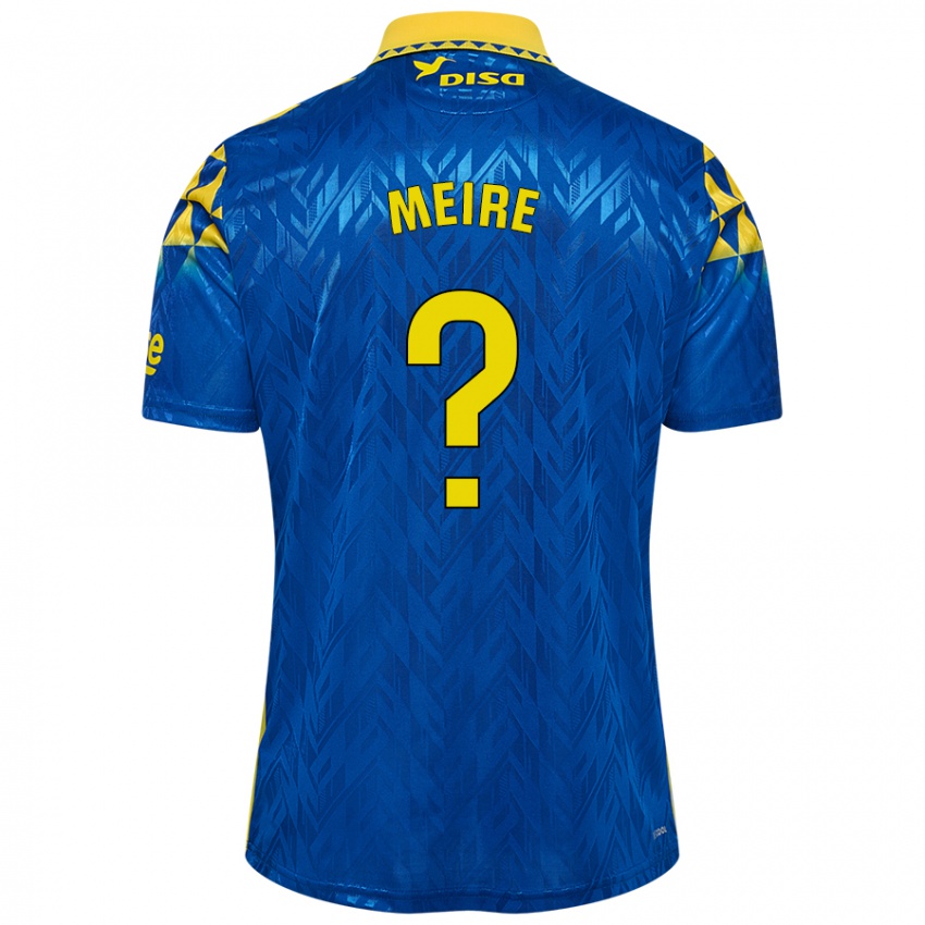 Enfant Maillot Kylian Meire #0 Bleu Jaune Tenues Extérieur 2024/25 T-Shirt Suisse