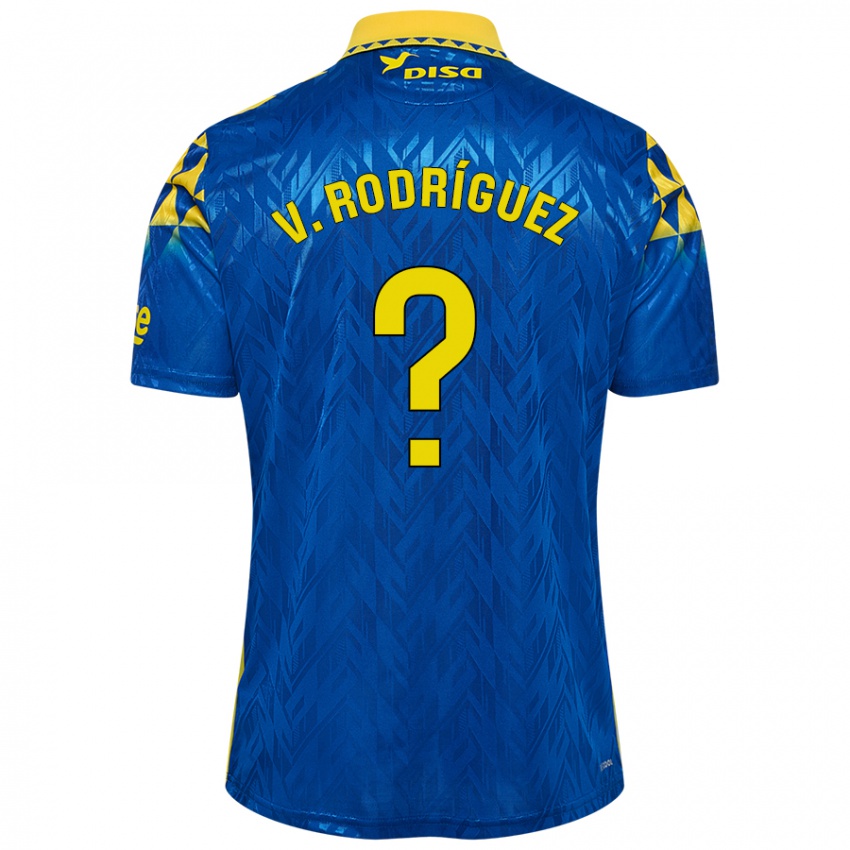 Kinder Carlos Vicente Rodríguez #0 Blau Gelb Auswärtstrikot Trikot 2024/25 T-Shirt Schweiz