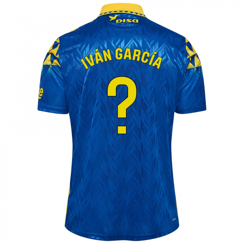 Kinder Iván García #0 Blau Gelb Auswärtstrikot Trikot 2024/25 T-Shirt Schweiz