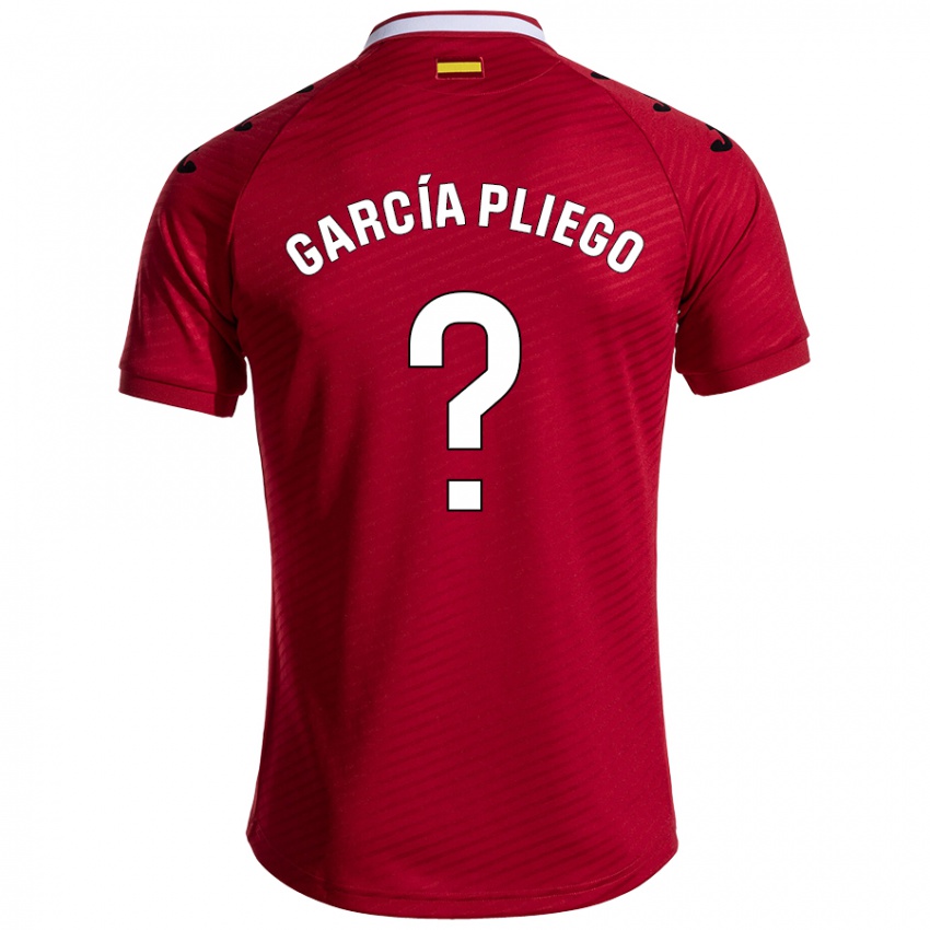 Kinder Hugo García Pliego #0 Dunkelrot Auswärtstrikot Trikot 2024/25 T-Shirt Schweiz