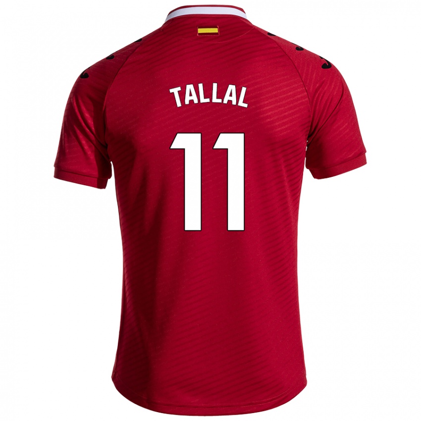 Kinder Yassin Tallal #11 Dunkelrot Auswärtstrikot Trikot 2024/25 T-Shirt Schweiz