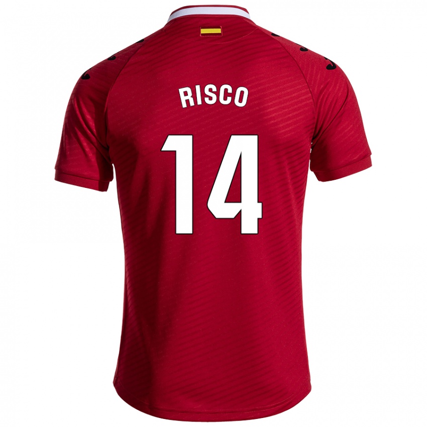 Kinder Alberto Risco #14 Dunkelrot Auswärtstrikot Trikot 2024/25 T-Shirt Schweiz