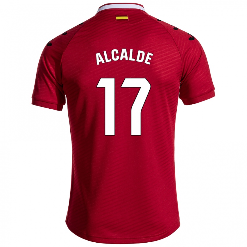 Kinder Jacobo Alcalde #17 Dunkelrot Auswärtstrikot Trikot 2024/25 T-Shirt Schweiz