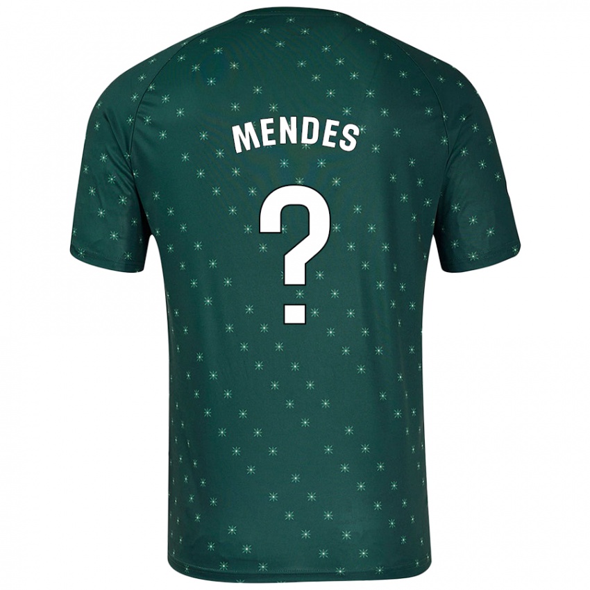 Kinder Houboulang Mendes #0 Dunkelgrün Auswärtstrikot Trikot 2024/25 T-Shirt Schweiz