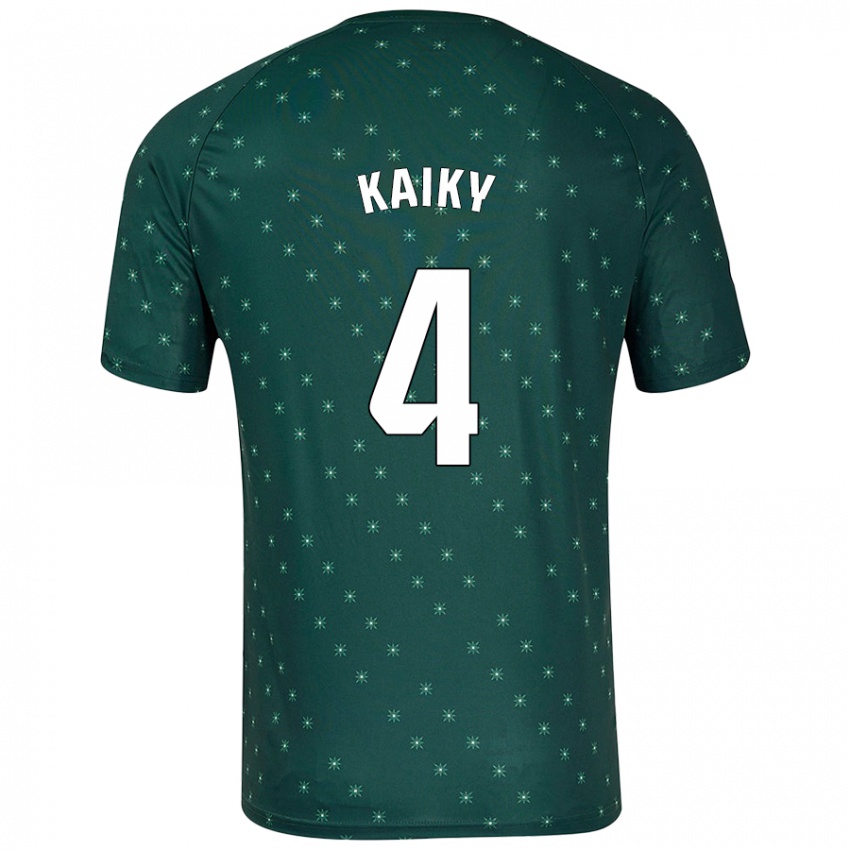 Kinder Kaiky #4 Dunkelgrün Auswärtstrikot Trikot 2024/25 T-Shirt Schweiz